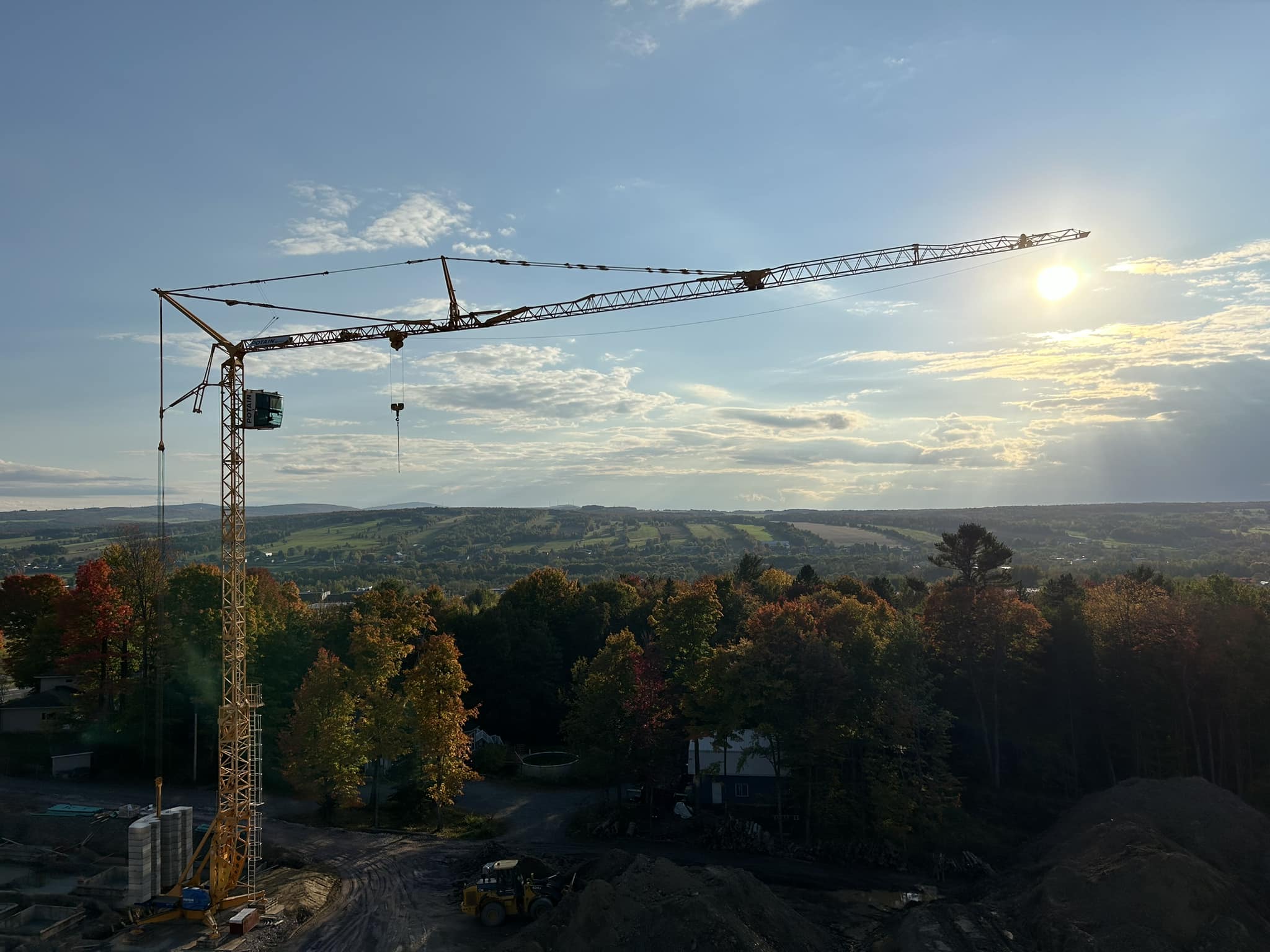 Grue d'arrière plan.